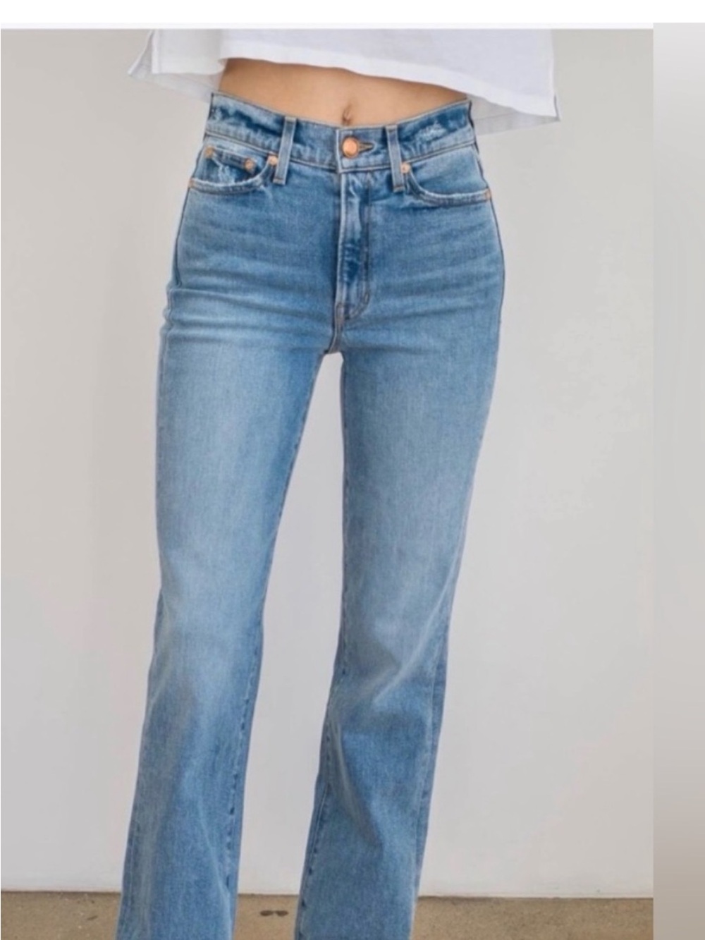 AYR Women’s High-Rise Light Blue Straight Jeans SZ 30